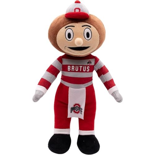 Playtime by Eimmie 14" Ohio State University Plush Figure - College Football Ragdoll - Sports Mascot Figure - Soft Plush Material - Surface Washable - Baby Doll - All Ages - Stuffed Rag Doll
