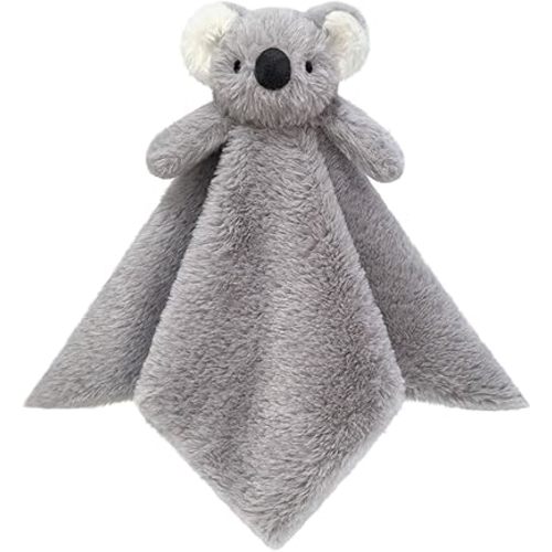 Baby Gray Koala Soft Stuffed Animal Security Blanket, Plush Koala Character Lovey Blanket, Baby Shower/Nursery Gift, Newborn Infant Toddler Snuggle Blankie for Girls Boys, 14 Inches