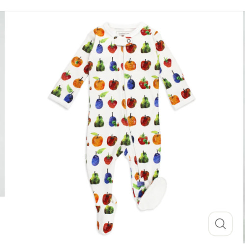 Organic 2-Way Zipper Footie in Fruit – L'ovedbaby