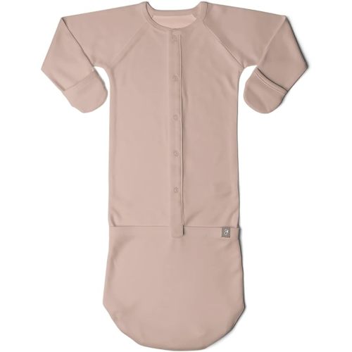 goumikids Viscose Made From Bamboo Cotton Baby Gown - Preemie - Rose