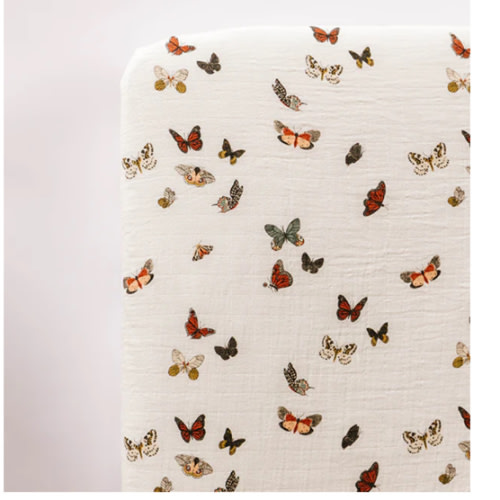 Butterfly Migration Crib Sheet