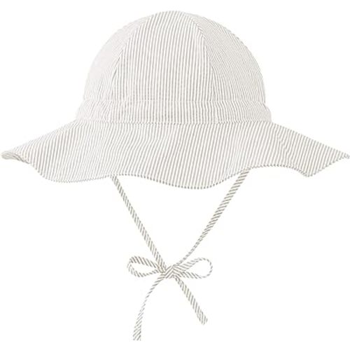 Zando Baby Sun Hat UPF 50+ Toddler Sun Protection Bucket Hats for Boys Girls Infant Wide Brim Beach Hat Baby Bucket Hat 0-4T