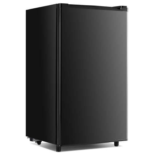 edx 3.2 cu. ft. Single Door Mini Refrigerator, 17.7" Width, with Separate Freezer, Black