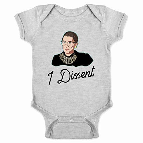 Pop Threads I Dissent RBG Shirt Liberal Justice Supreme Court Baby Toddler Kids Girl Boy T-Shirt