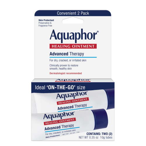 Aquaphor Advanced Therapy Healing Ointment, Skin Protectant, 0.35 Oz, 2 Pack, Face Protection & Repair