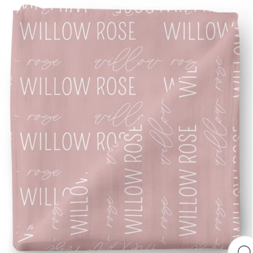 Personalized Baby Name Swaddle Blanket