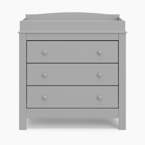 Graco Noah 3 Drawer Chest with Changing Topper - Pebble Gray