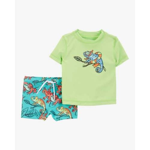 Baby 2-Piece Iguana Rashguard & Swim Trunks - Carter's | Carter's