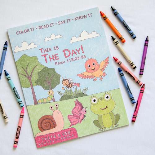 Color with Taste & See: This is the Day!