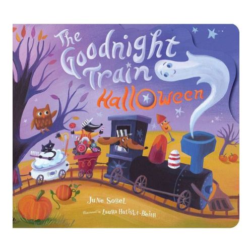 Goodnight Train Halloween Board Book - by June Sobel
