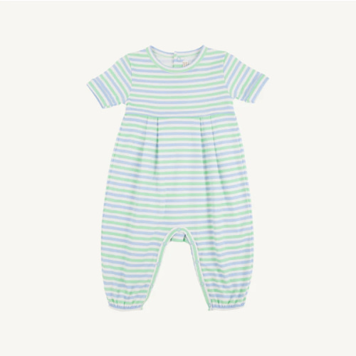 Short Sleeve Bradford Romper - Kennedy Cruise Stripe with Beale Street