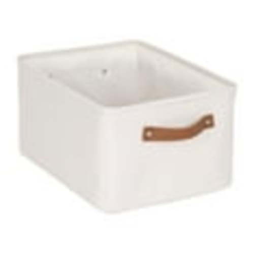 Mainstays Natural Canvas Polyester Storage Basket with Handles