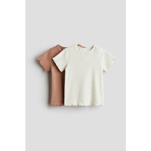 2-PACK RIBBED COTTON TOPS
