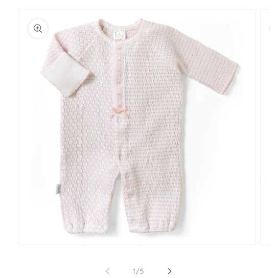 Paty Knit Pinstripe Converter with Eyelet Trim - PatyInc