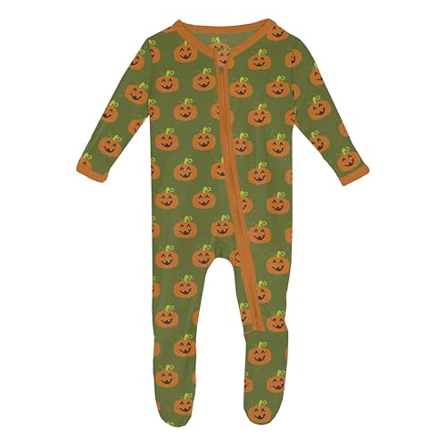 KicKee Halloween Celebrations Footie with Zipper, One-Piece Baby Clothes, Boy and Girl Soft Clothes