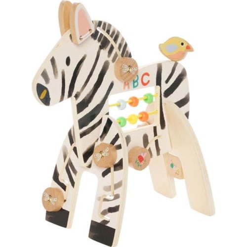 Safari Zebra Wooden Activity Toy