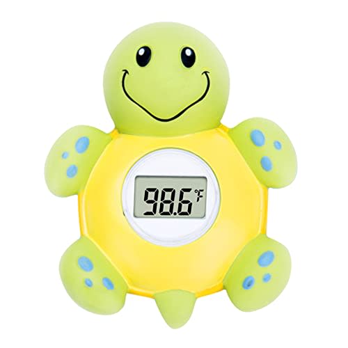 Cushore Baby Bath Thermometer with Automatic Water Induction Switch, Baby Bath Float and Play Toy for Infant, Smart Accurate Bathroom Safety Temperature Thermometer ℃/℉(Cute Turtle)