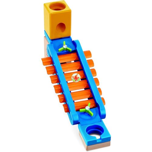 Hape 13Pcs Quadrilla Sonic Playground Marble Run Attachment| Educational Construction Toys for 4 Years and Up