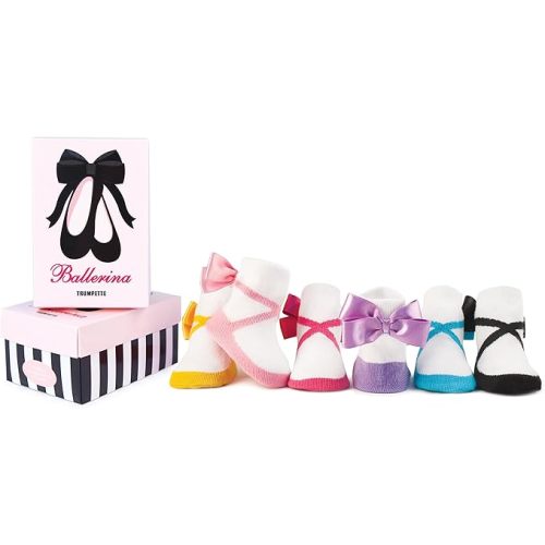 Trumpette Baby Boy/Girl Sock Set for Infant-Toddler, 6-pack, Unisex, 0-24 Months