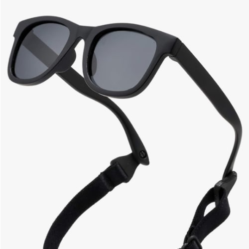 COASION Bendable Flexible Polarized Newborn Baby Sunglasses with Strap for Infant Boys Girls Age 0-12 Months CA8042