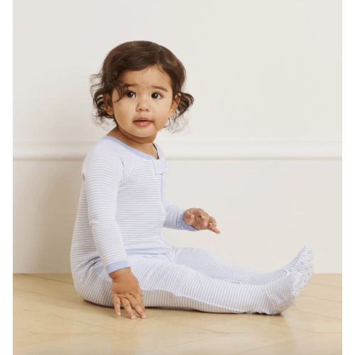 LAKE | Baby | Pima Cotton Pajamas | Hydrangea Baby Sleeper