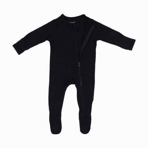 Kyte Baby Zipper Footie - Midnight, 0-3 M