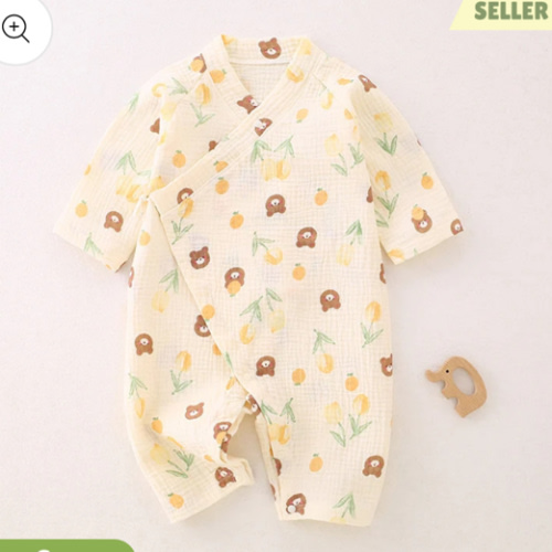 Organic Cotton and Bamboo Unisex Baby Romper | Organic Cotton Clubs