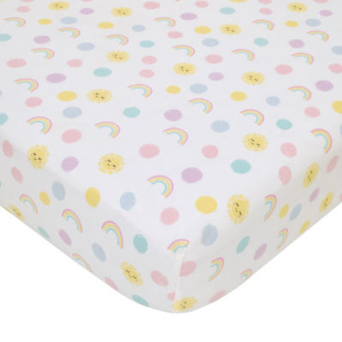 Nojo Sunshine And Rainbow Crib Sheet