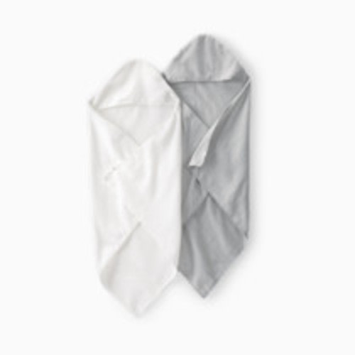 Carter's 2-Pack Organic Cotton Towels - Gray, Osz