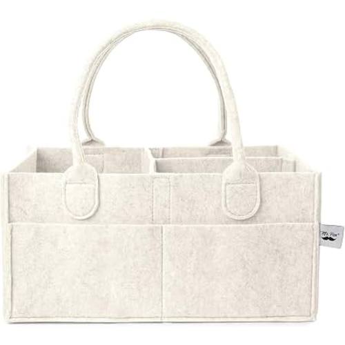 Amazon.com: Mr. Pen- Baby Diaper Caddy Organizer, Beige, Medium | Nursery Storage Bin and Car Organizer for Diapers and Baby Wipes