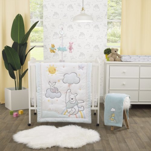 Disney NoJo Disney Winnie The Pooh Hello Sunshine 3 Piece Crib Bedding Set & Reviews | Wayfair