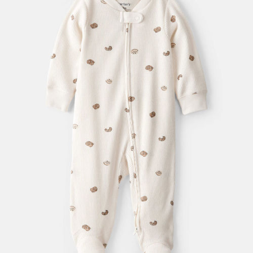 Cream Baby Pastry Print Cotton Long-Sleeve Snug Fit Sleeper - Cream | Carter’s Oshkosh Canada