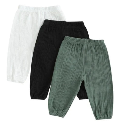 MUSLIN Pants Set of 3 - Hazel & Bo