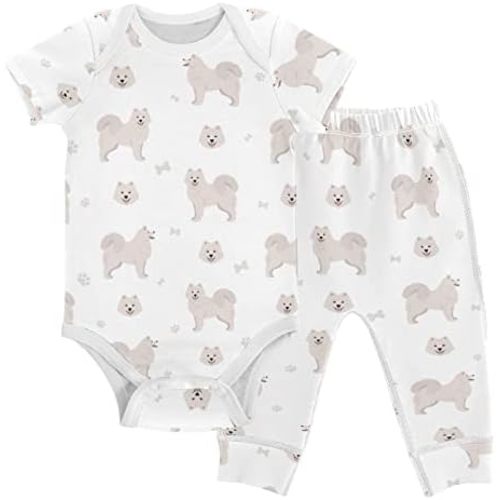 vvfelixl Baby Bodysuits Pants Sets Gnome Mushroom Short Sleeve Baby Clothes for Boys Girls 3M