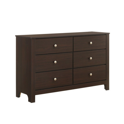 Picket House Furnishings Santino 6-Drawer Dresser in Espresso | Wayfair