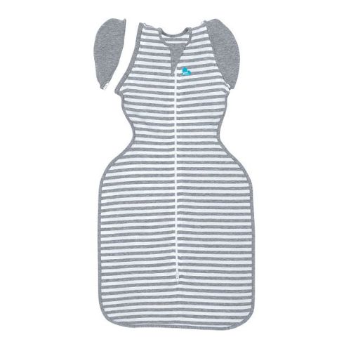 Love To Dream Swaddle Up Transition Bag Adaptive Original Swaddle Wrap - Gray Stripe - L