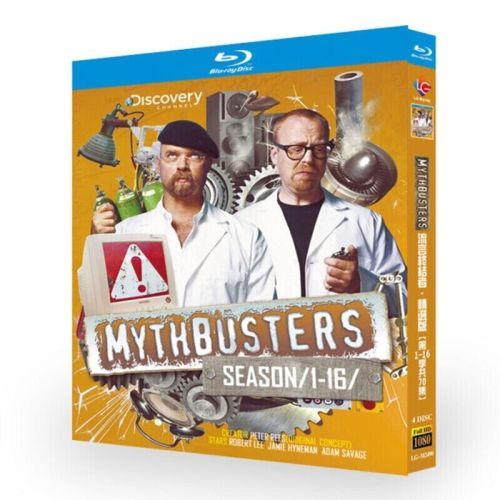 Mythbuster Season 1-16 1080P 4 Disc All Region free Boxed English