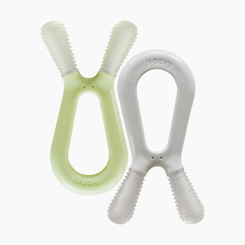 ZoLi Bunny Teethers - Seafoam + Ash Grey