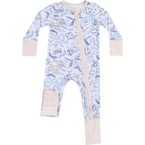 2 Way Zipper Romper, Nautical Notebook - Angel Dear | Maisonette
