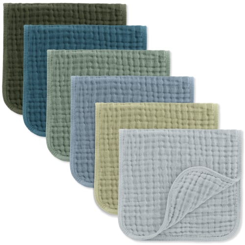 Muslin Burp Cloths by Comfy Cubs - Multi Boy