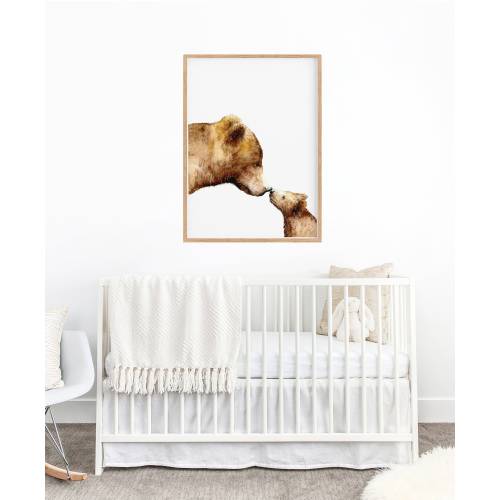 Woodland Nursery Wall Decor, Nursery Prints, Kids Room Decor, Baby Bear Woodland Animal Print, Nursery Wall Art, Baby Shower Gift