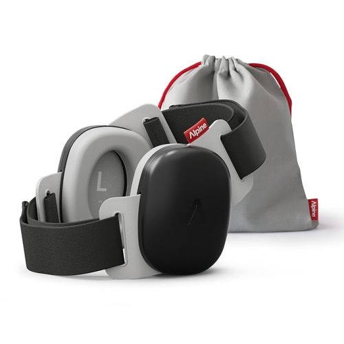 Alpine Muffy Baby - New & Improved Baby Ear Muffs Noise Protection for Babies and Toddlers - CE & ANSI Certified - Safe and Soothing Hearing Protection - Age 3-48 Months - Approved by Babies - Black - Dusk Black