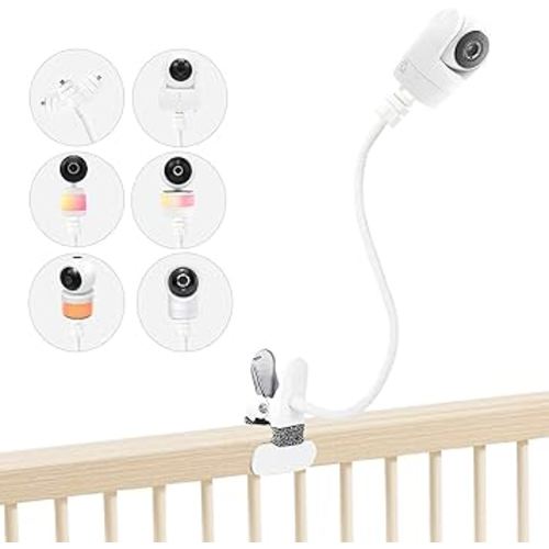 Baby Monitor Mount for VTech VM901/928HD/5263, RM5754HD/5755HD/5764HD/7764HD/5766HD/7766HD, BM5254, Leapfrog LF915HD/LF920HD/LF925HD/LF930HD/LF815HD/LF1726FHD/LF2936FHD, 16" Clip Mount