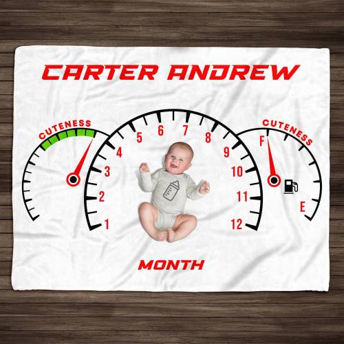 Race Car Milestone Blanket, Speedometer Nursery Decor, Baby Boy Milestone Blanket, Baby Boy Milestone Blanket,Baby Shower Gift For Boy