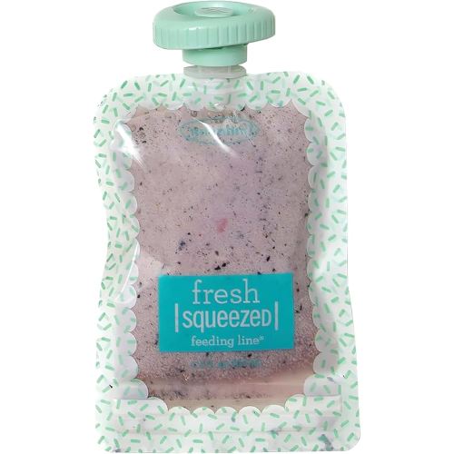 Infantino Reusable Squeeze Pouches for Homemade Baby Food, 3.5 oz, Pack of 25 - BPA, PVC, and Phthalate-Free, Freezer-Safe, with Clear Window and Labeling Space