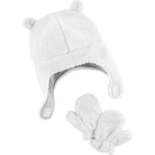 Simple Joys by Carter's unisex-baby Hat and Mitten Set - 0-9 Months - Ivory