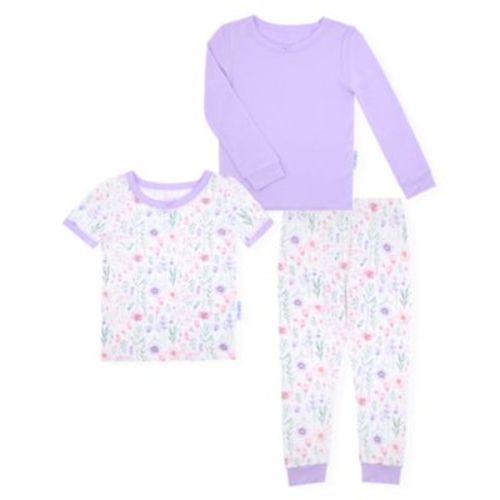 Baby and Toddler Girls 3-Piece Print Pajama Set