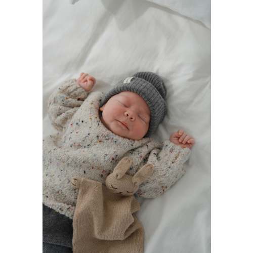 BOUCLE KNIT PULLI (WOOL BLEND)