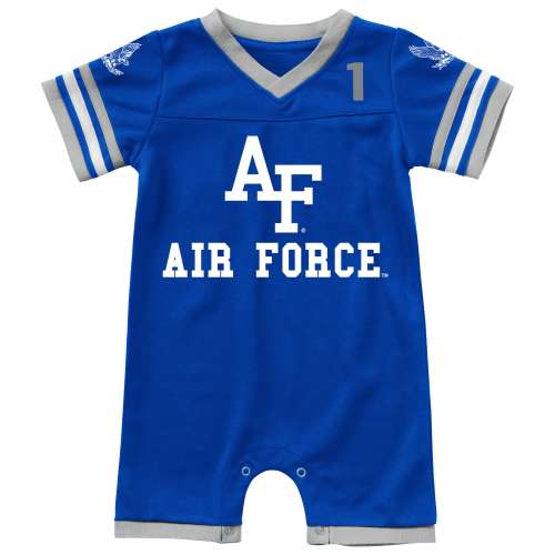Air Force Falcons Colosseum Newborn & Infant Bumpo Football Romper - Royal