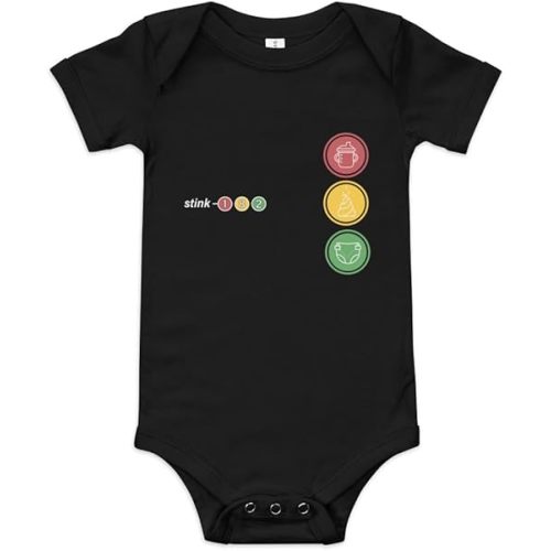 STINK-182 Baby Onesie, 100% Cotton, Sizes 3-24m, Unisex-Babies, Rock Band Baby Bodysuit for Blink-182 Fans